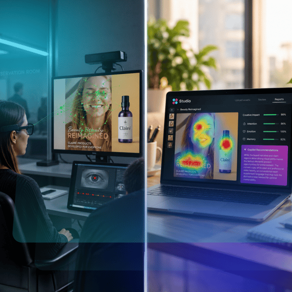 AI-powered creative testing vs traditional eye tracking