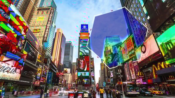 Heat map over out of home ads